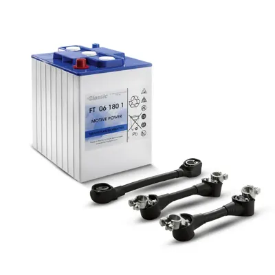 Bộ pin, 24 V, 180 Ah, Bảo dưỡng thấp