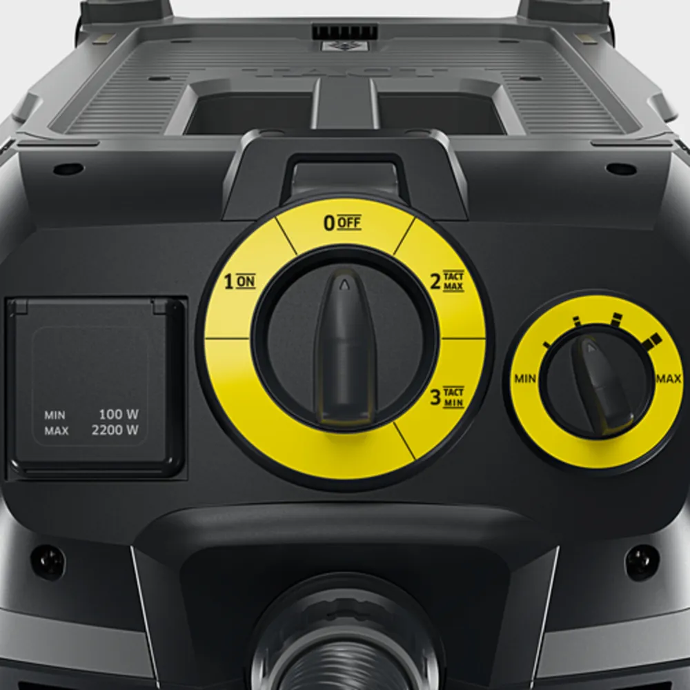 Máy hút bụi Karcher NT 50/1 Tact Te L – Công tắc xoay trung tâm