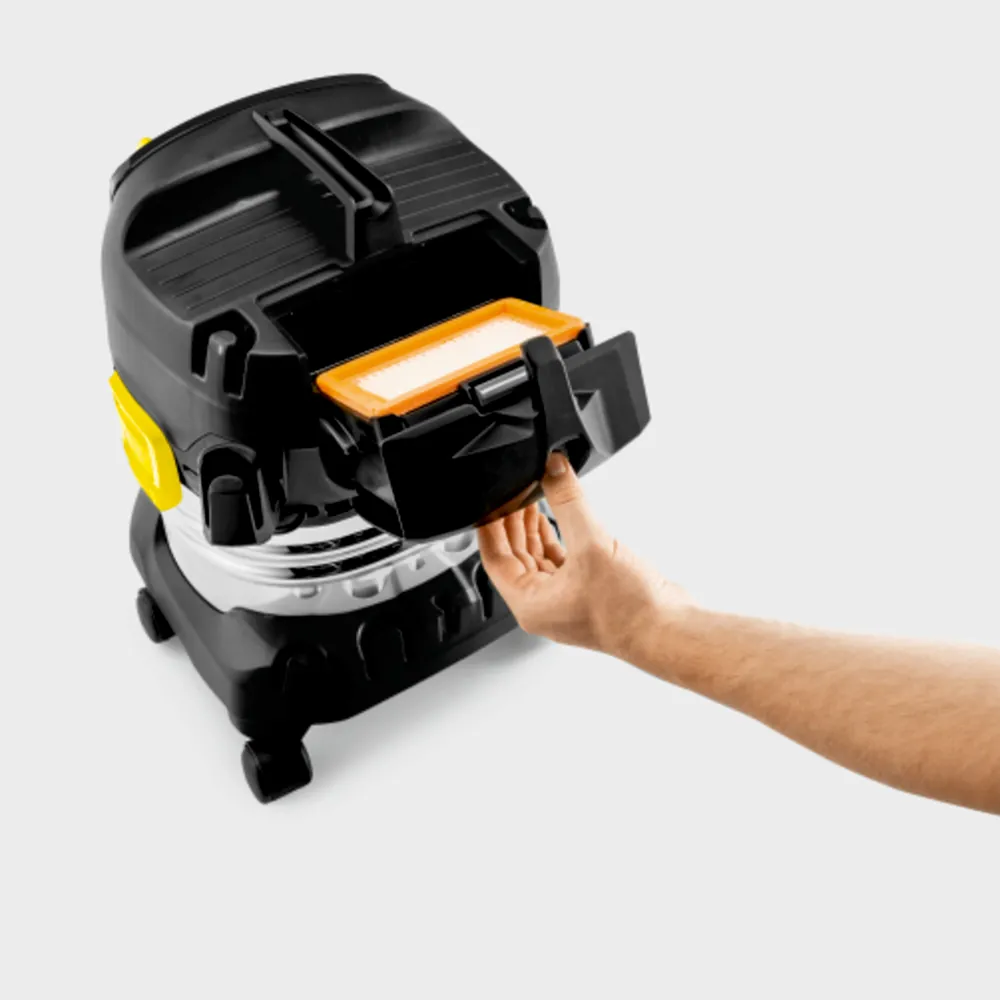 Máy hút bụi khô và ướt Karcher WD 4 S Go!Further – Công nghệ thay bộ lọc độc quyền