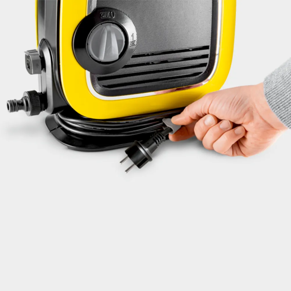 Máy phun rửa áp lực cao Karcher K Mini – Ngăn chứa cáp